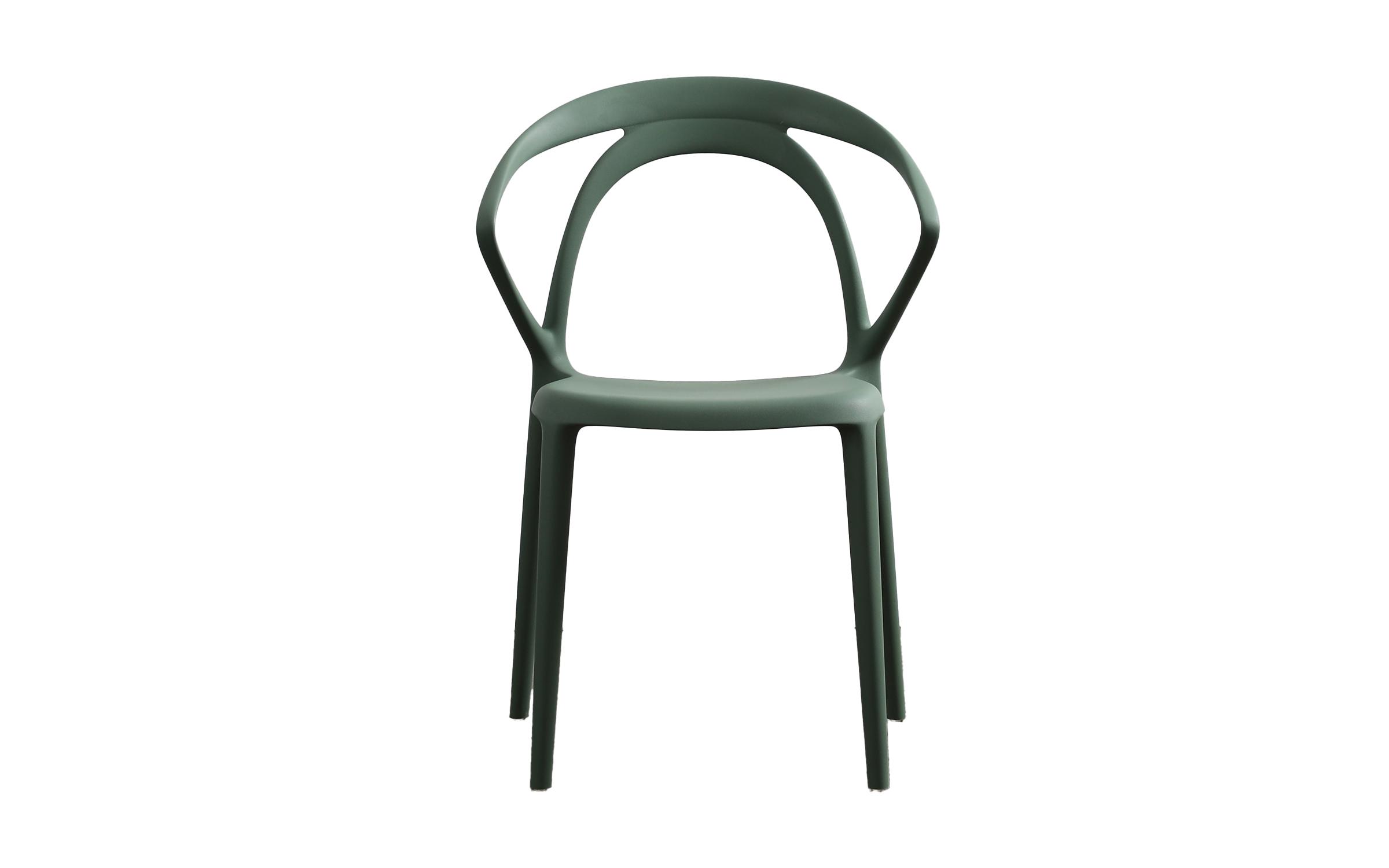 Καρέκλα Ponto, σκούρο πράσινο  2
